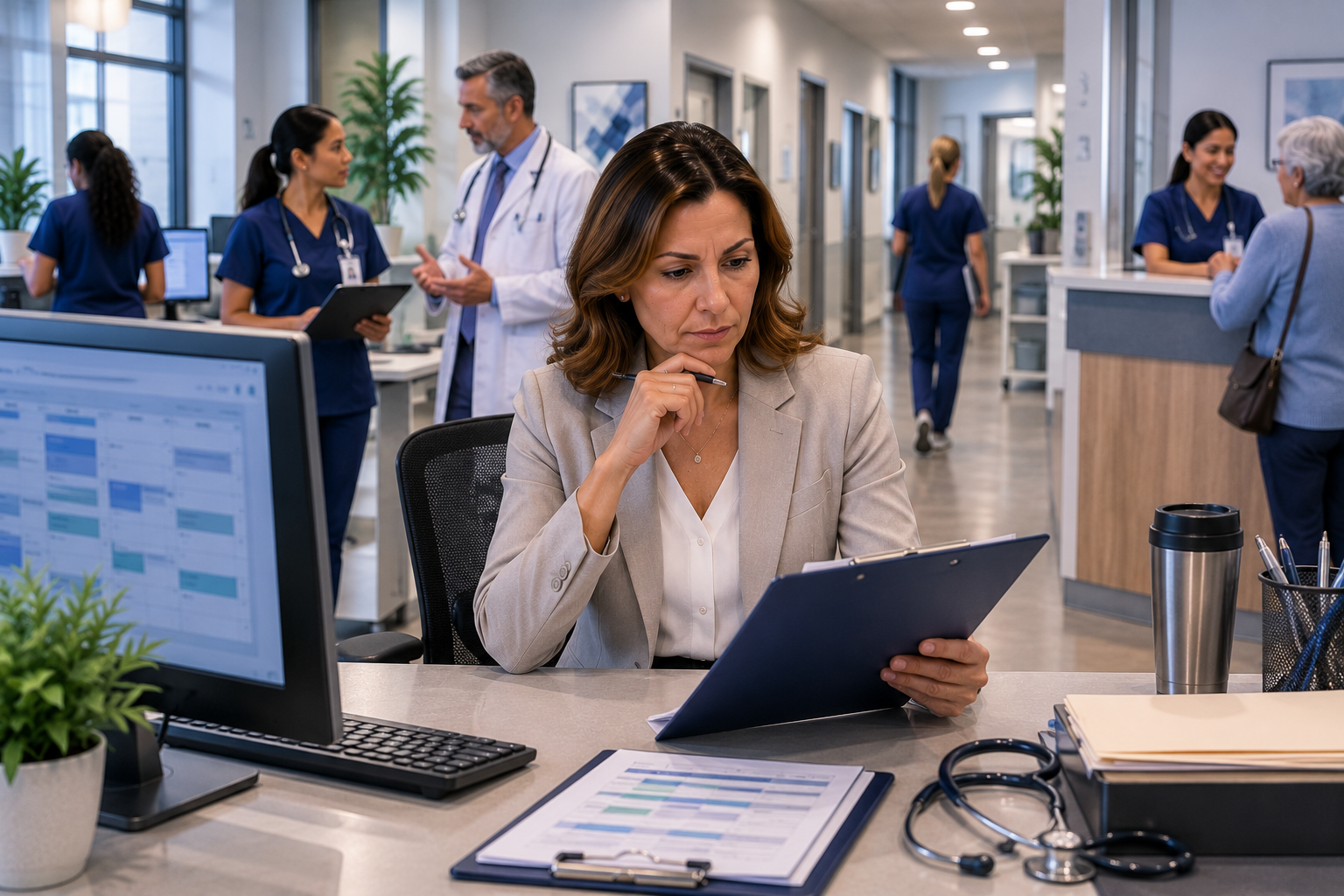 Healthcare organization staffing consultation